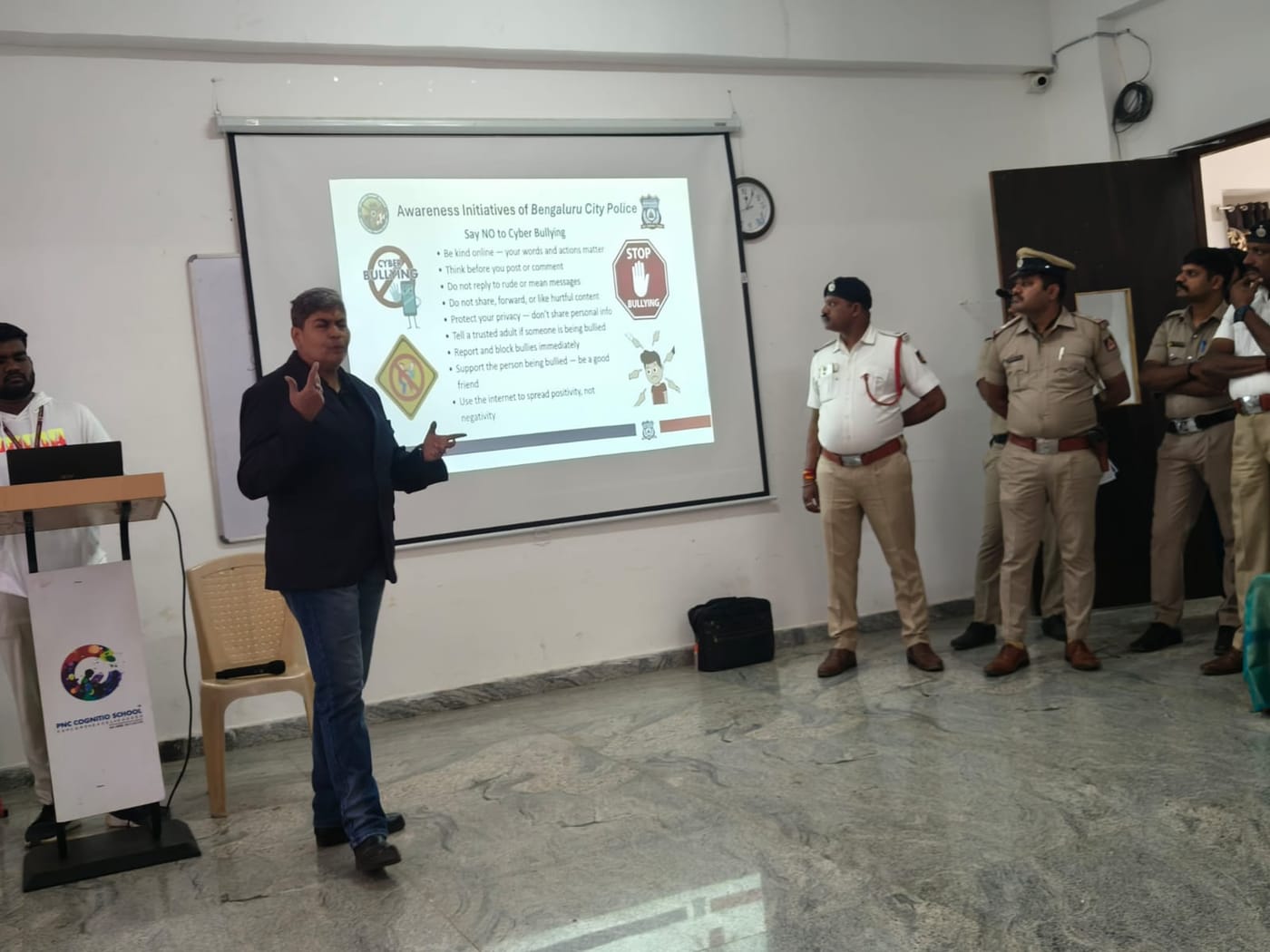 Cyber safety awareness session in progress
