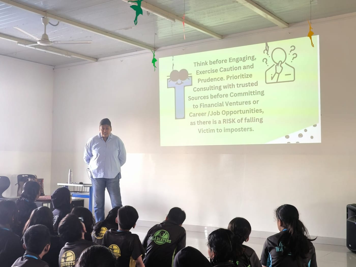 Cyber safety awareness session in progress