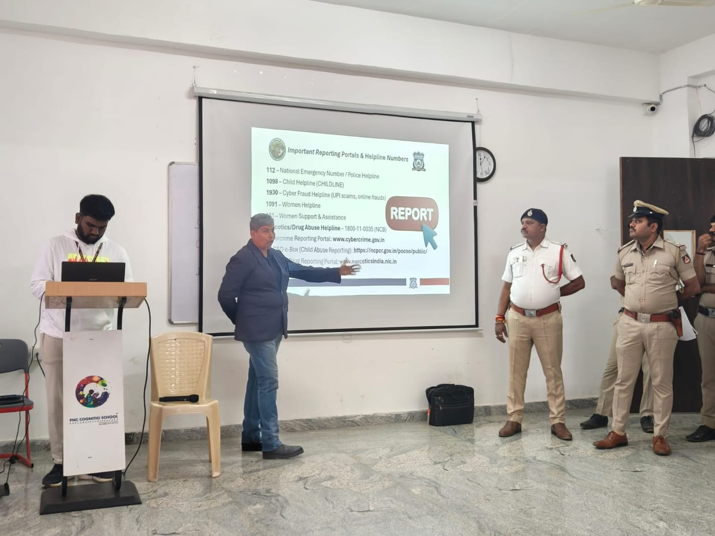Cyber safety awareness session in progress