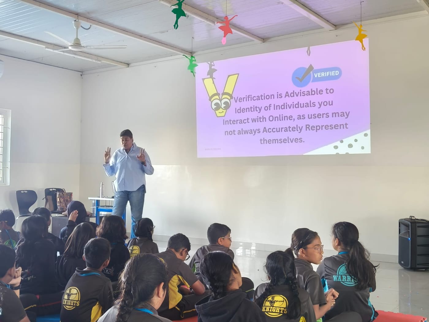 Cyber safety awareness session in progress