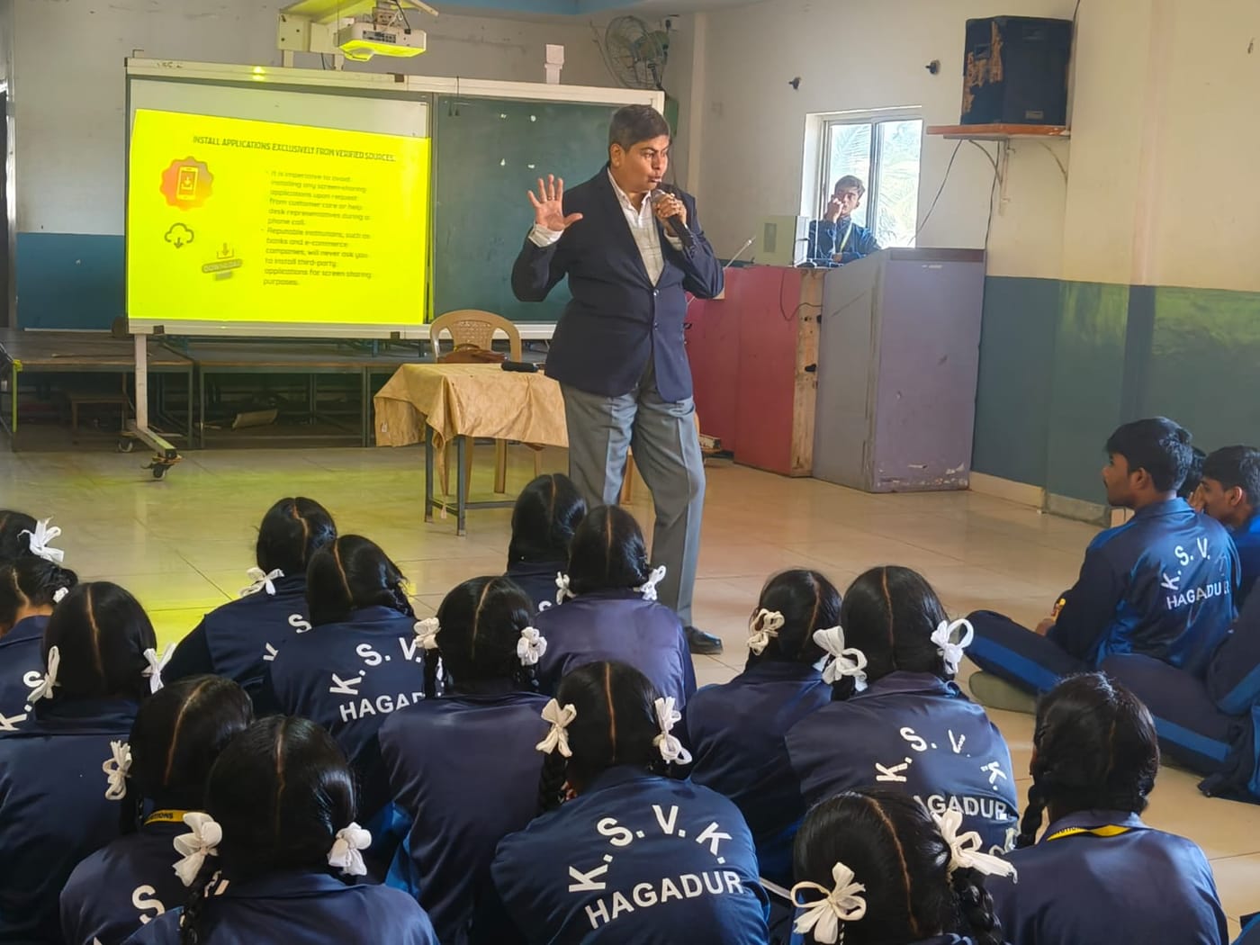 Cyber safety awareness session in progress